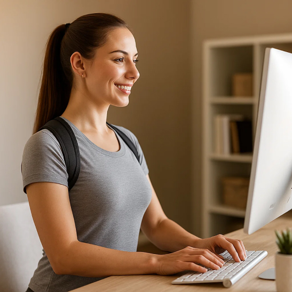 Redresse dos femme ergonomique pour maintenir le dos droit, idéal type pharmacie discrète