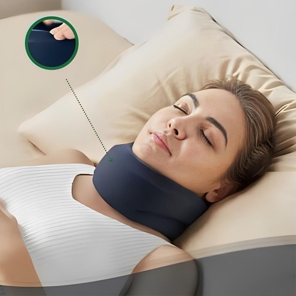 Soutien cervical anti ronflement efficace avec traitement naturel contre gros ronflements et confort ajustable