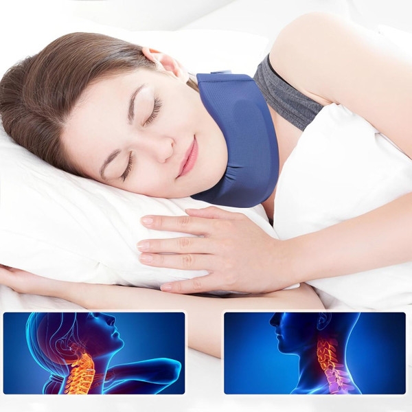 Soutien cervical anti ronflement efficace avec traitement naturel contre gros ronflements et confort ajustable