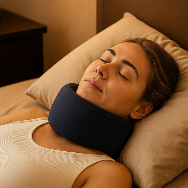 Soutien cervical anti ronflement efficace avec traitement naturel contre gros ronflements et confort ajustable