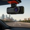 Caméra embarquée voiture 4K avec GPS, WiFi, caméra arrière Full HD et surveillance parking 24h