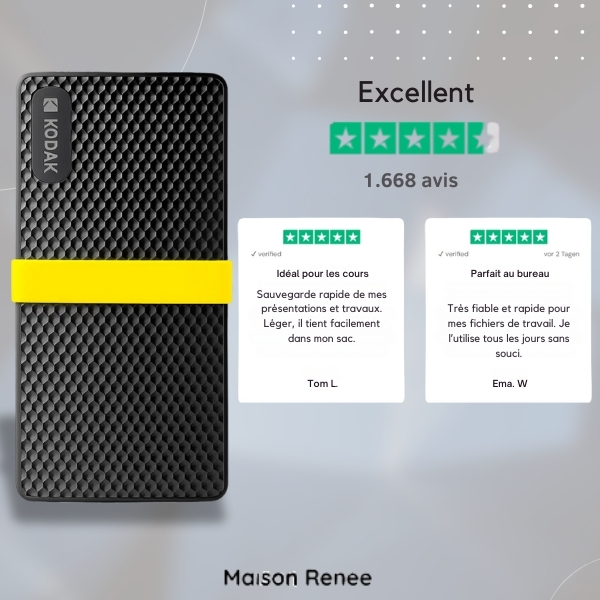 11 SSD portable pour étudiants & bureau – Disque externe compact