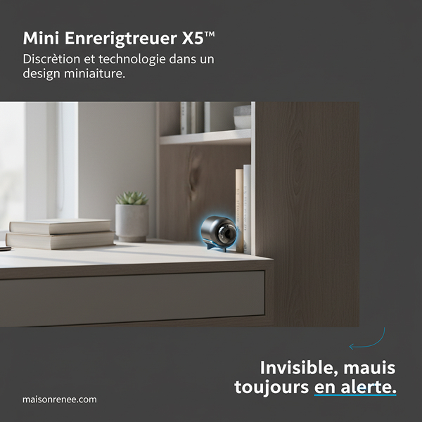 Frame 161 Mini enregistreur – Caméra de surveillance cachée avec audio & vidéo
