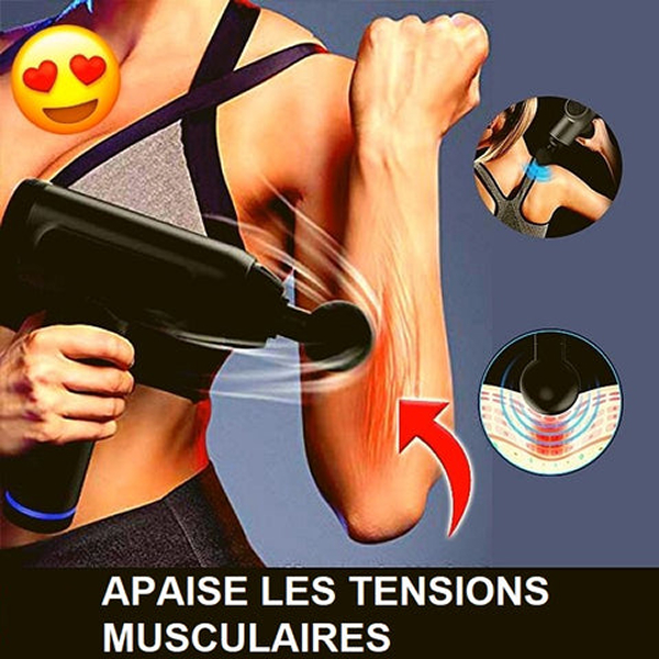 Appareil de massage électrique musculaire type pistolet, récupération rapide et usage aldom