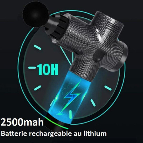 Appareil de massage électrique musculaire type pistolet, récupération rapide et usage aldom
