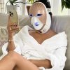 Masque visage électrique LED avec lumière rouge, soin lumineux visage anti-âge efficace