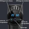 Appareil de massage électrique musculaire type pistolet, récupération rapide et usage aldom