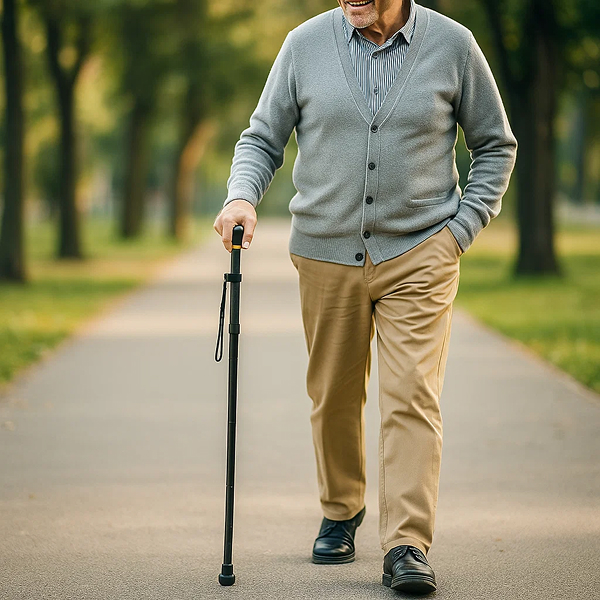 Canne pliable de marche télescopique – cane de marche légère pour la marche quotidienne