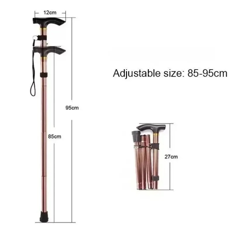 Canne pliable de marche télescopique – cane de marche légère pour la marche quotidienne